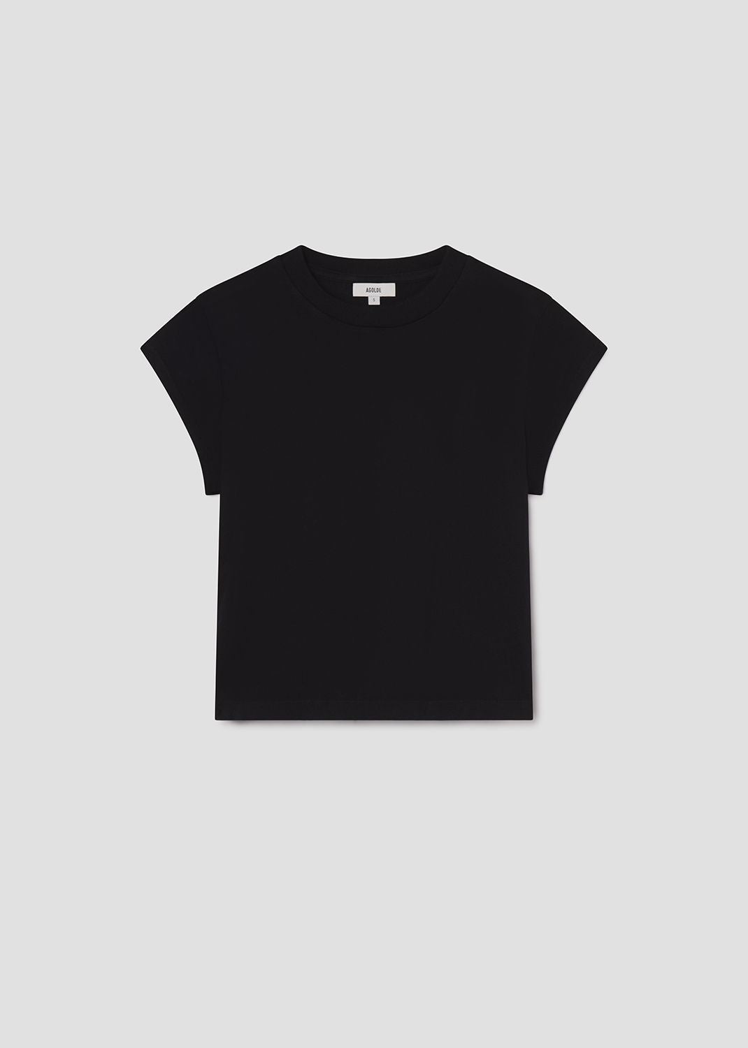 Women Bryce Cap Sleeve Tee in Black - Agolde