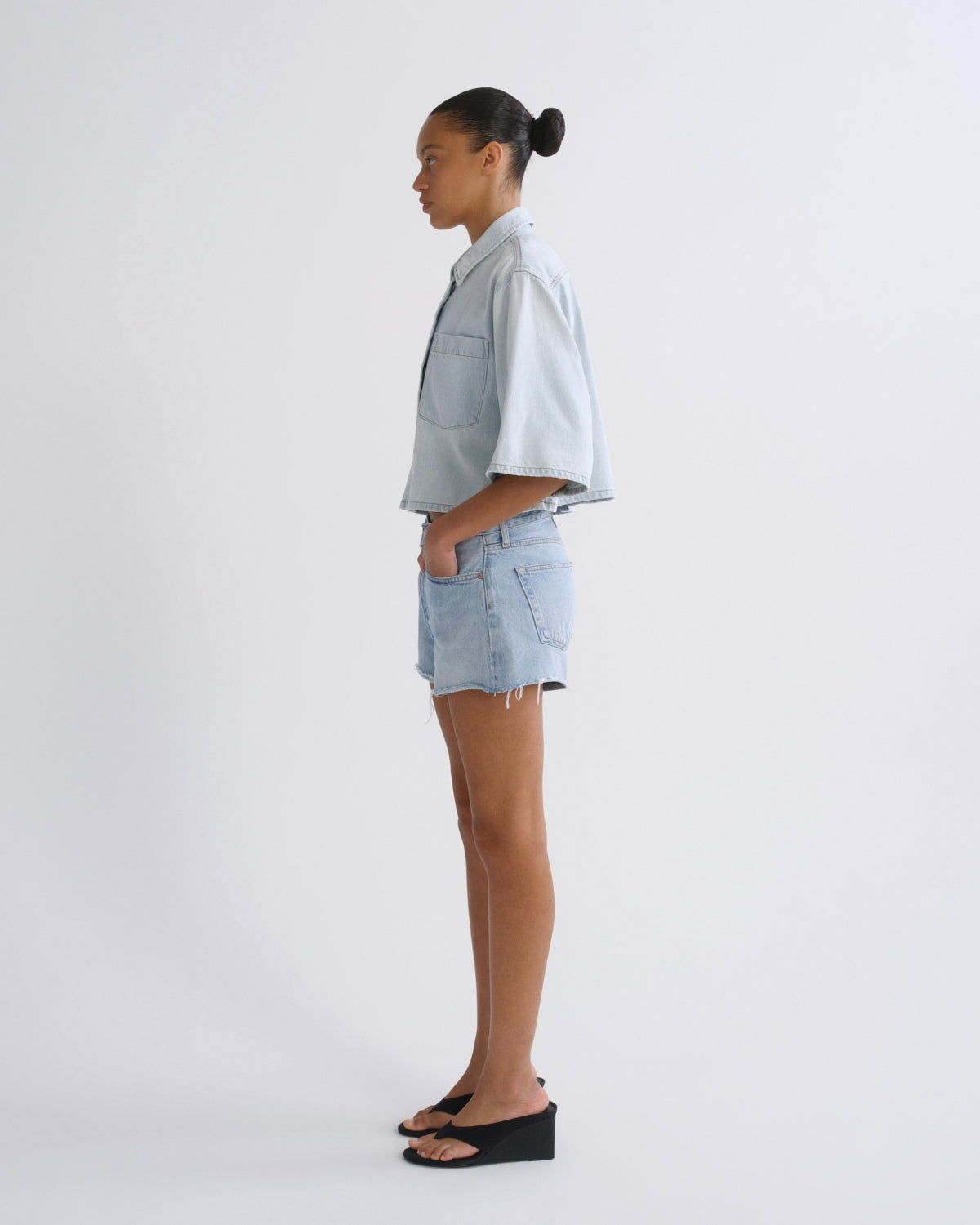 Women Parker Vintage Cut Off Short in Comeback - Agolde