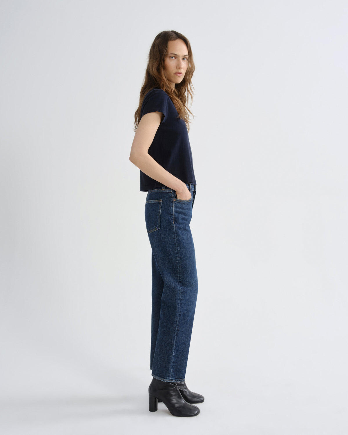 Women 90s pinch waist crop flow - Agolde