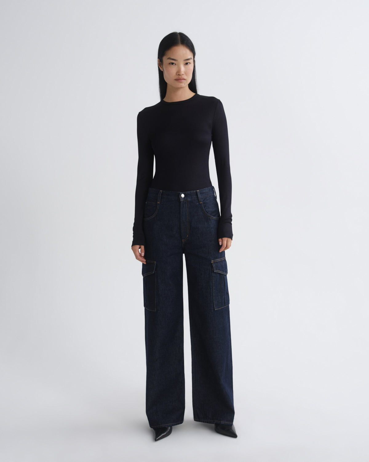 Women delphi slim tee obscura - Agolde