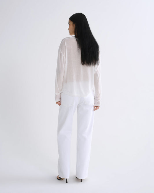 Women Low Rise Loose in Marshmallow - Agolde
