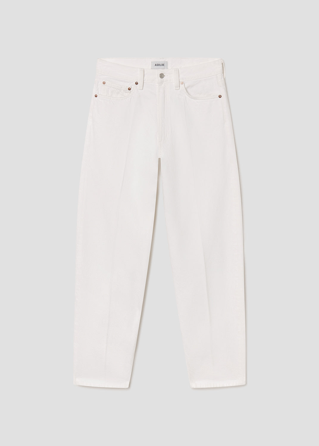 Women 80S Jean High Rise Vintage Taper in Marshmallow - Agolde