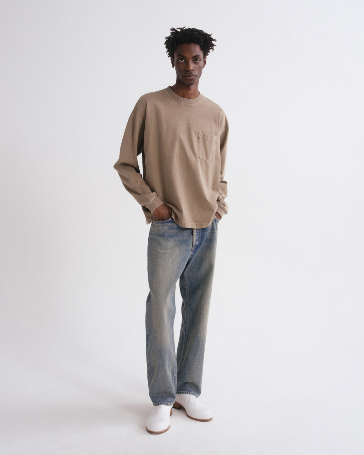 Men 90S Jean Mid Rise Loose Fit in Platform - Agolde