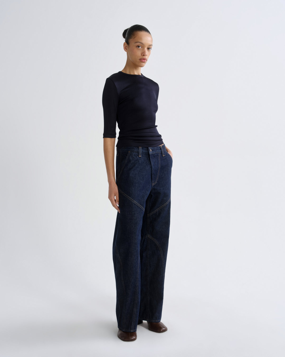Women saige tee navy - Agolde