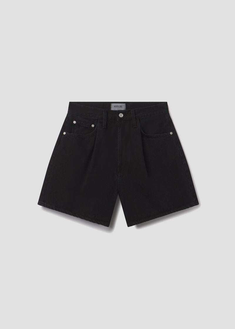 Women Rhoda Pleated A-Line Short in Holt - Agolde