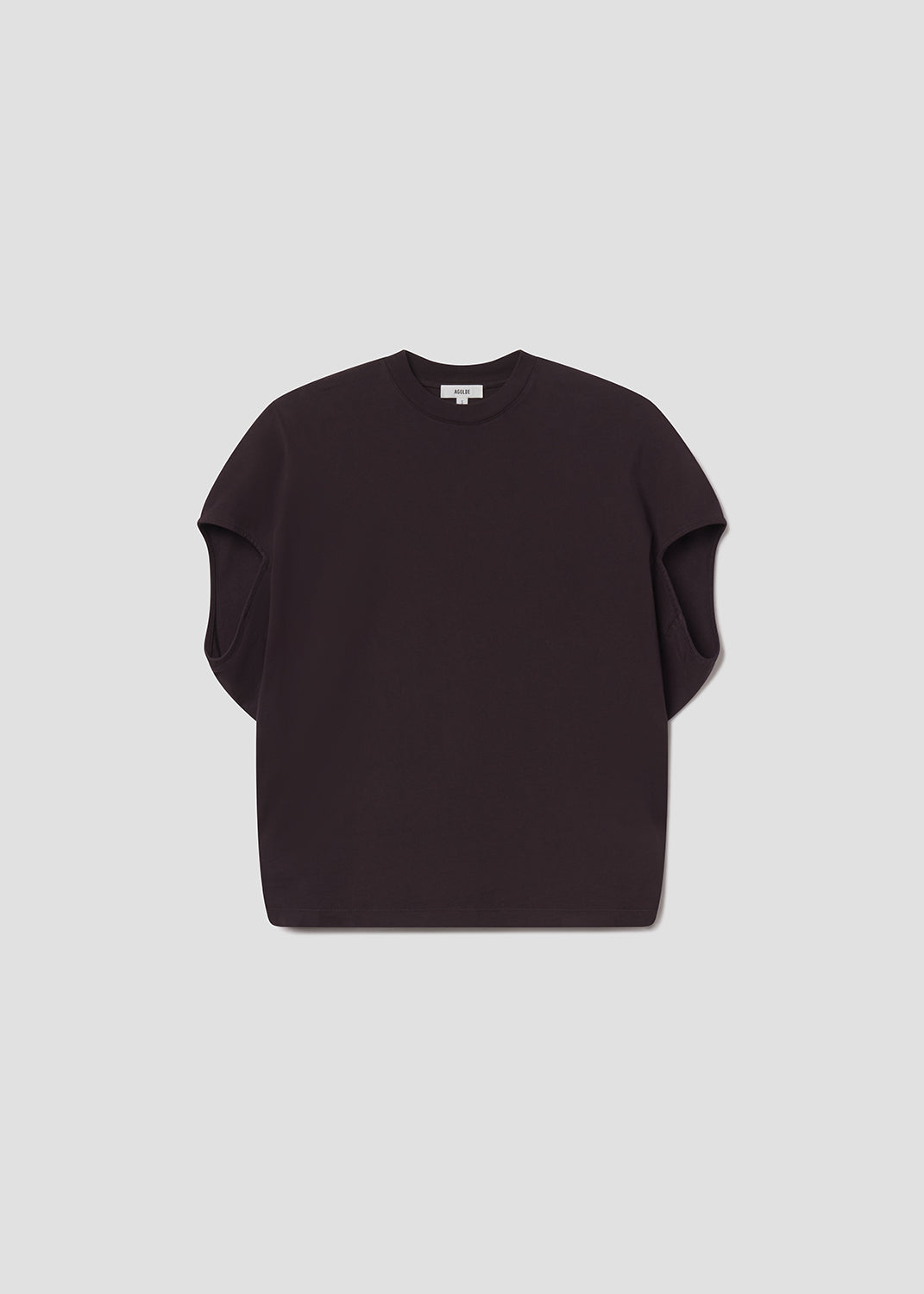 Women Souline Mock Neckk Cocoon Tshirt in Eggplant - Agolde