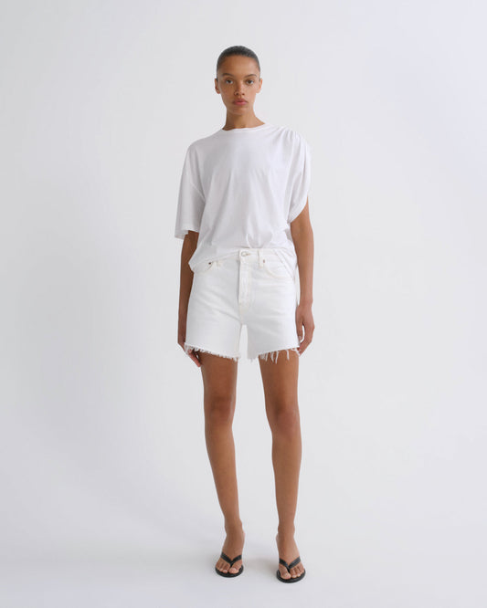 Women Parker Long Short in Panna Cotta - Agolde