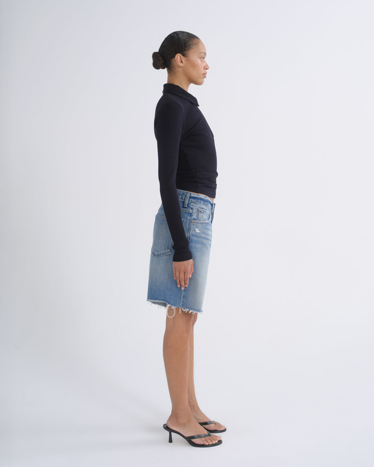 Women Indra Short Hip Slung Baggy in Journal - Agolde