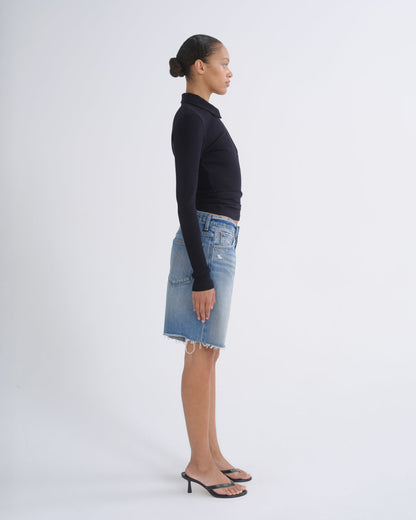 Women Indra Short Hip Slung Baggy in Journal - Agolde