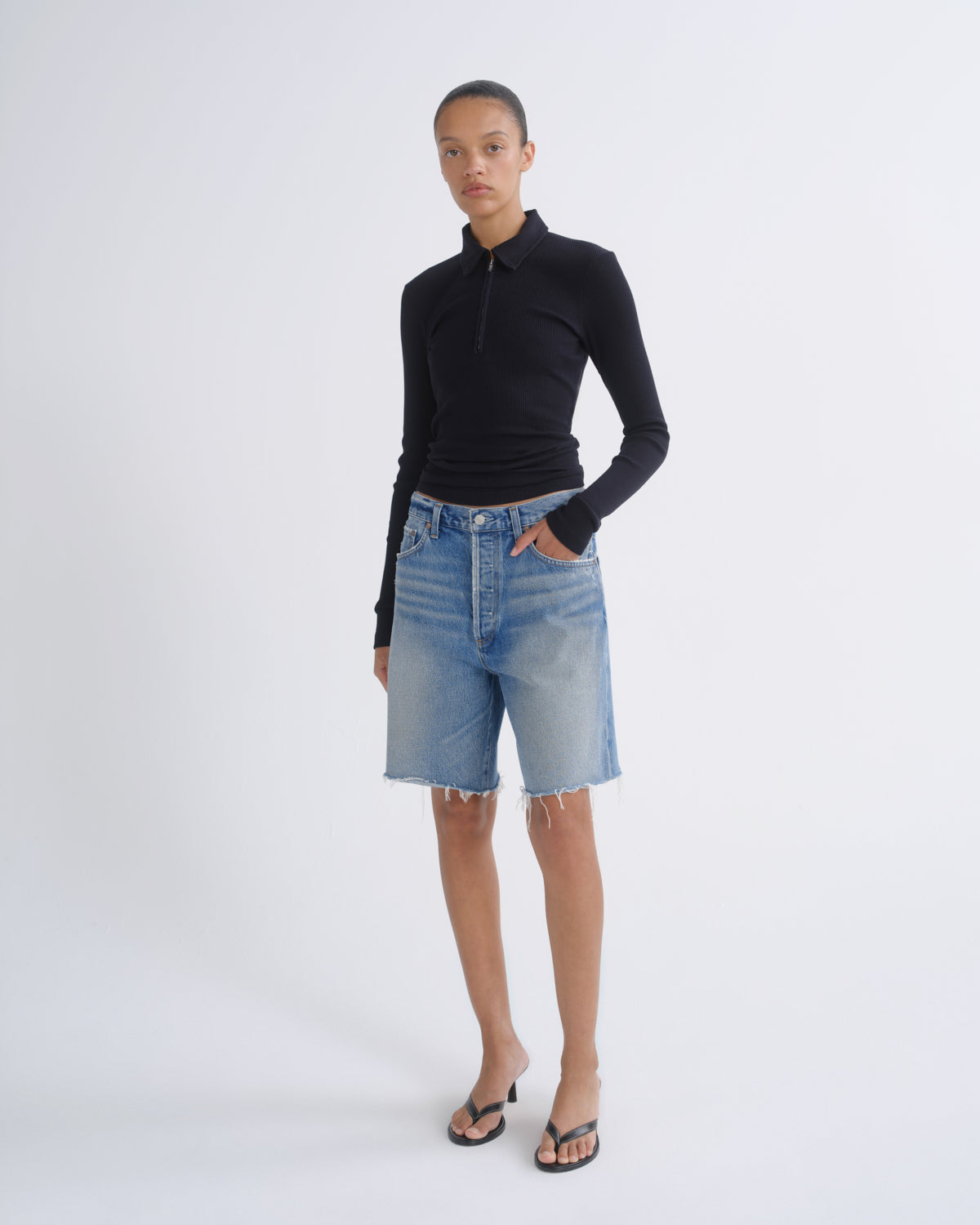 Women Indra Short Hip Slung Baggy in Journal - Agolde