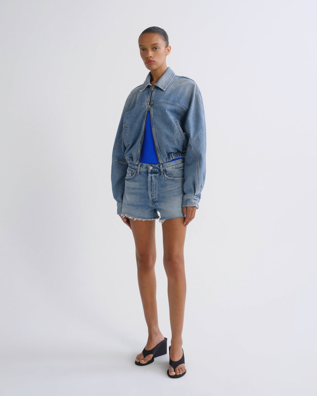 Women Parker Vintage Cut Off Short in Post - Agolde