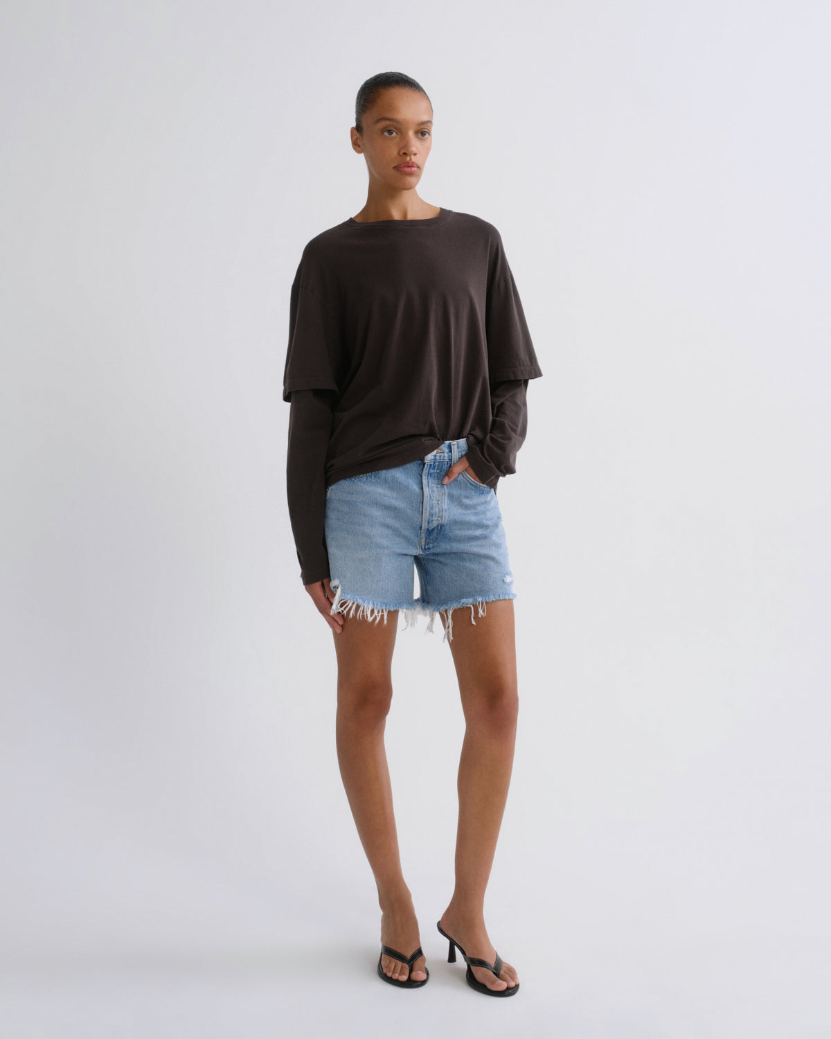 Women Parker Long Short in Swapmeet - Agolde