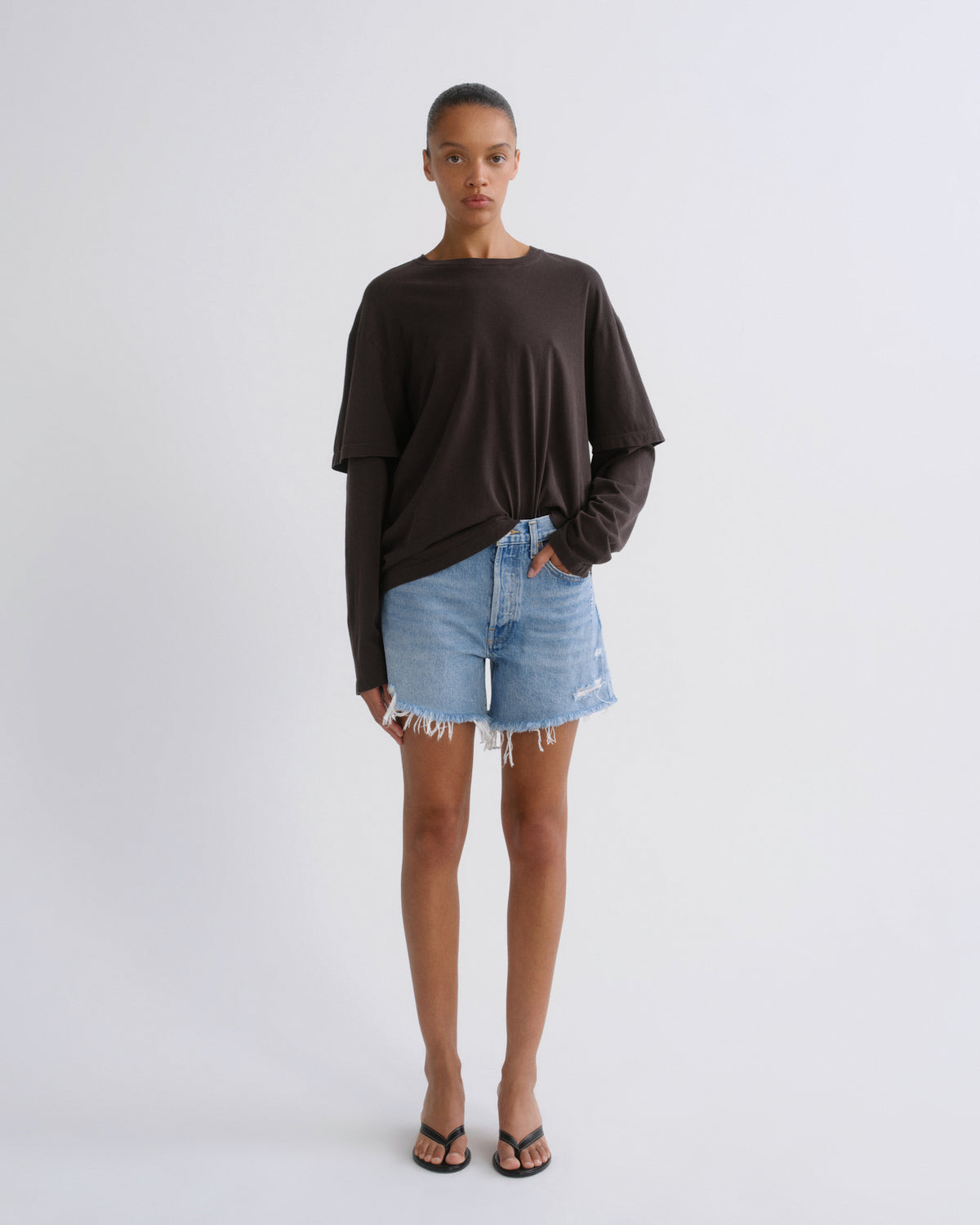Women Parker Long Short in Swapmeet - Agolde