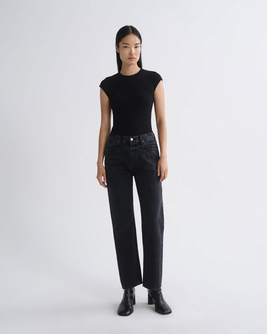 Women 90S Pinch Waist High Rise Straight in Vanta - Agolde