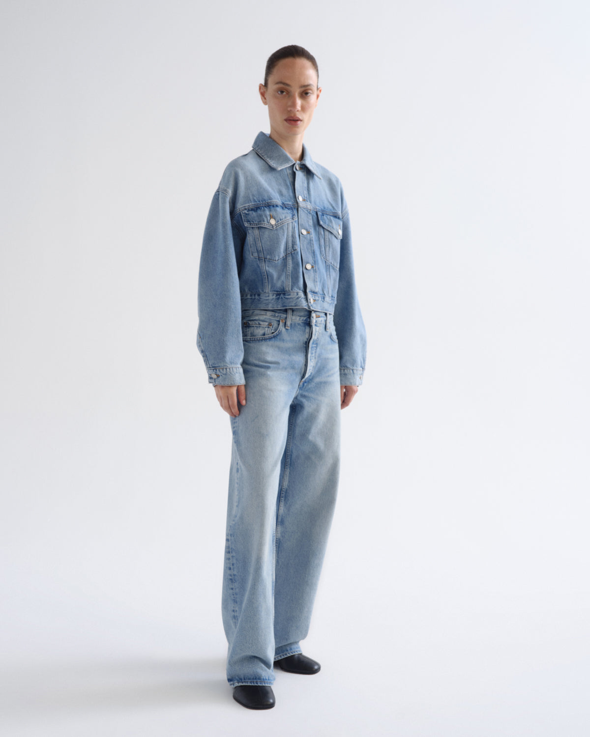 Women Palmer Jacket (Weightless) in Space - Agolde