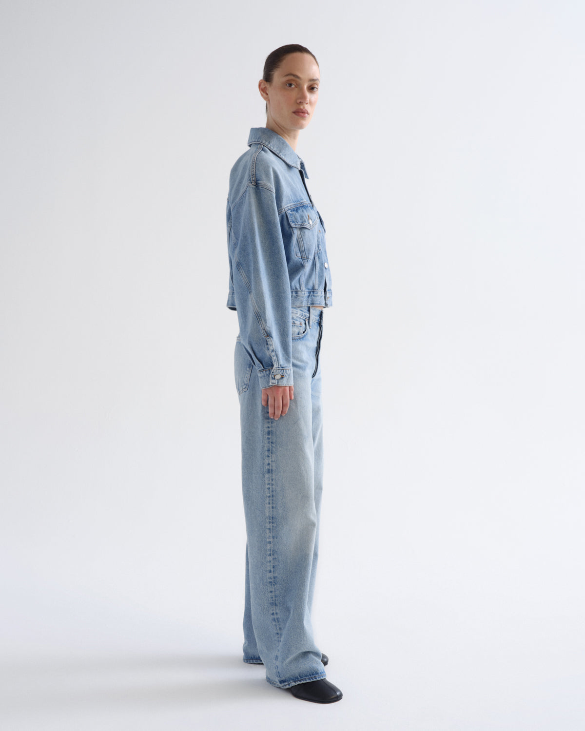 Women Palmer Jacket (Weightless) in Space - Agolde