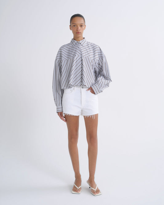 Women Parker Vintage Cut Off Short in Marshmallow - Agolde