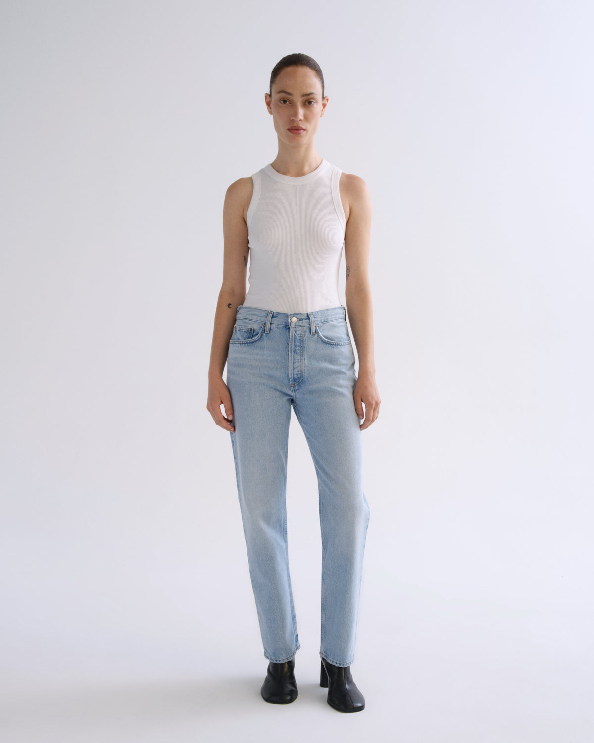 Women Lana High Rise Vintage Straight in Interim - Agolde
