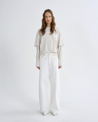 Women Low Curve Jean in Milkshake - Agolde
