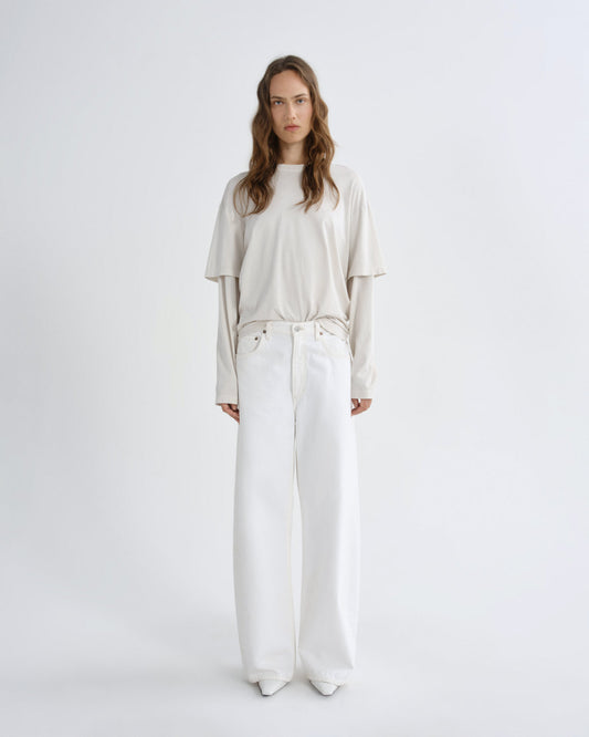 Women Low Curve Jean in Milkshake - Agolde