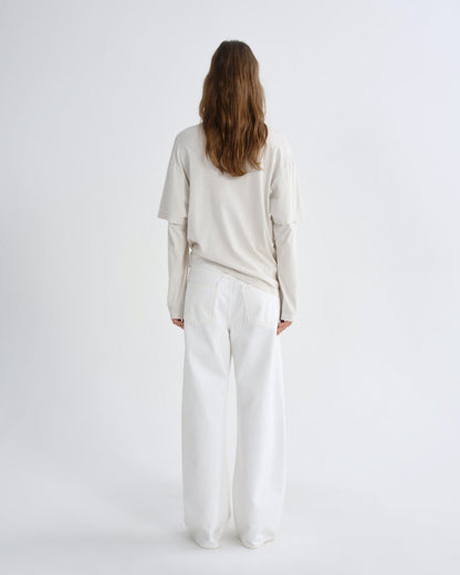 Women Low Curve Jean in Milkshake - Agolde