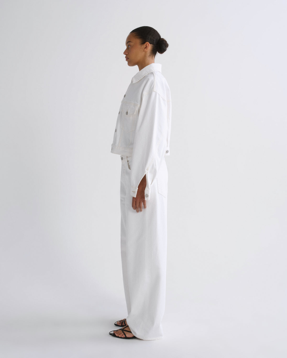 Women Low Slung Baggy 30.5" in Milkshake - Agolde