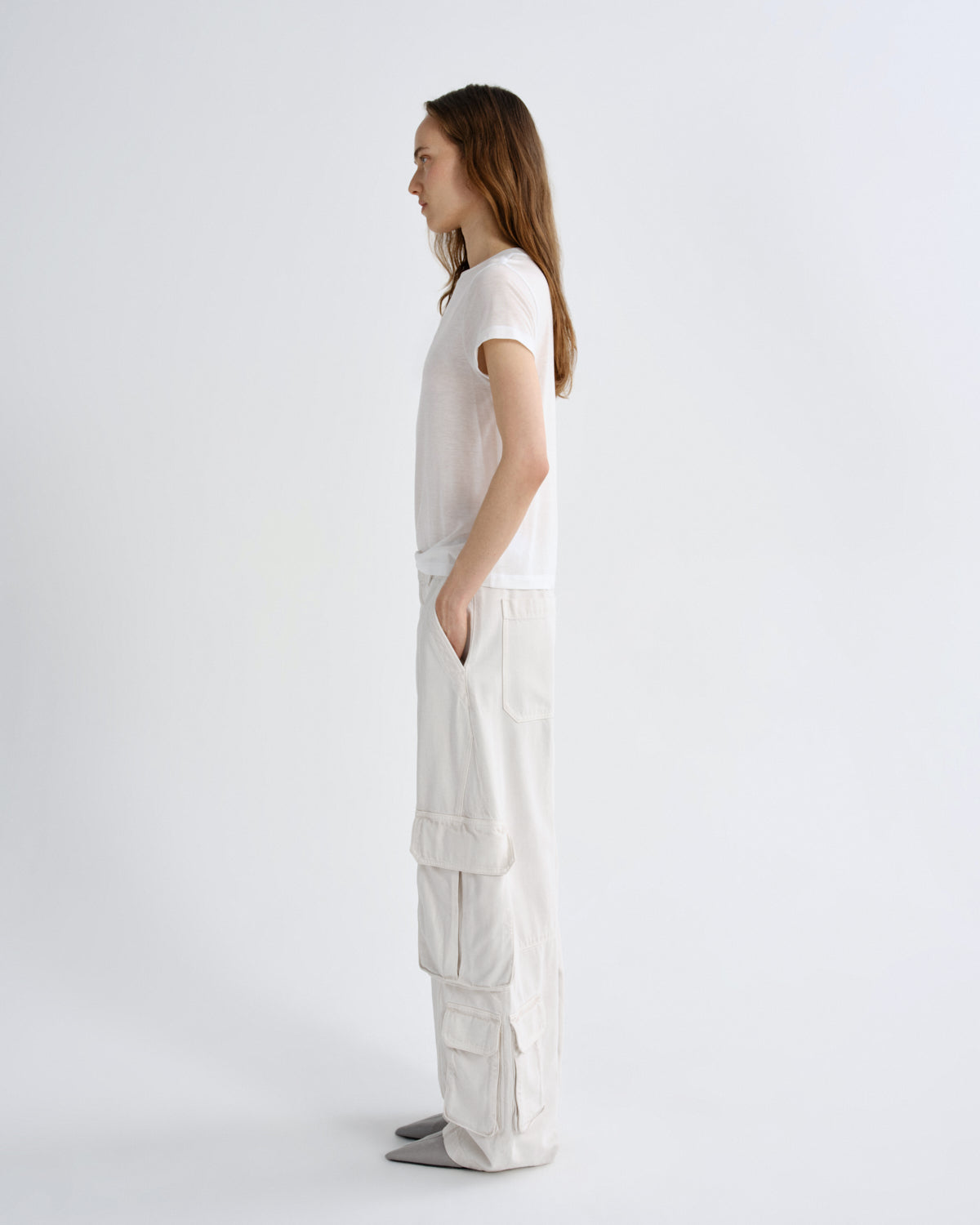 Women Ambika Utility Pant in Bone - Agolde