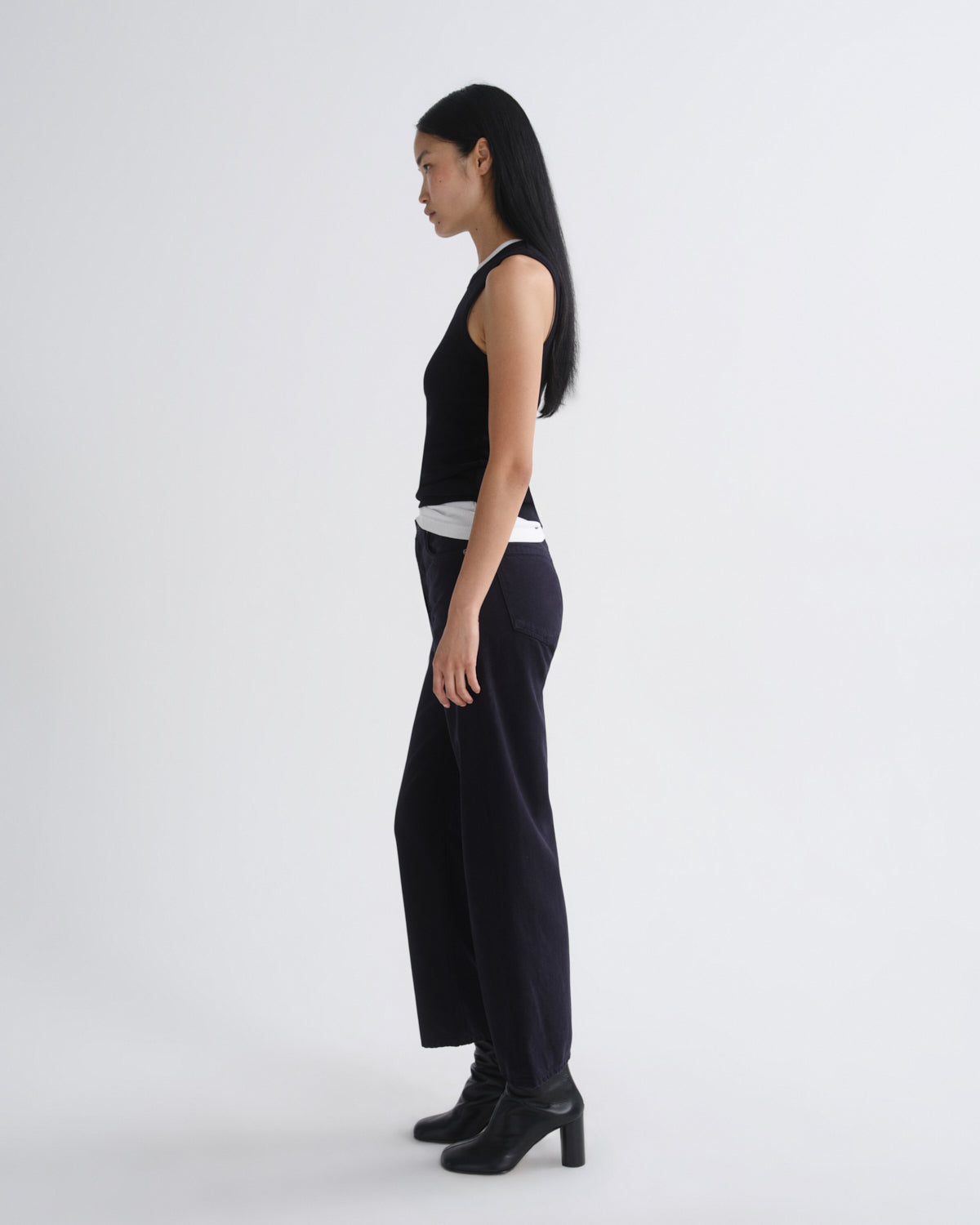 Women Ren Petite High Rise Wide Leg 25 in Obscura - Agolde