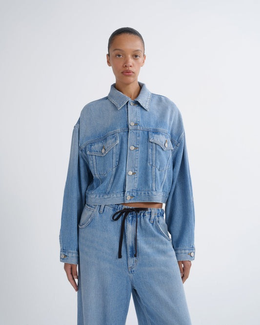 Women Palmer Jacket in Script - Agolde