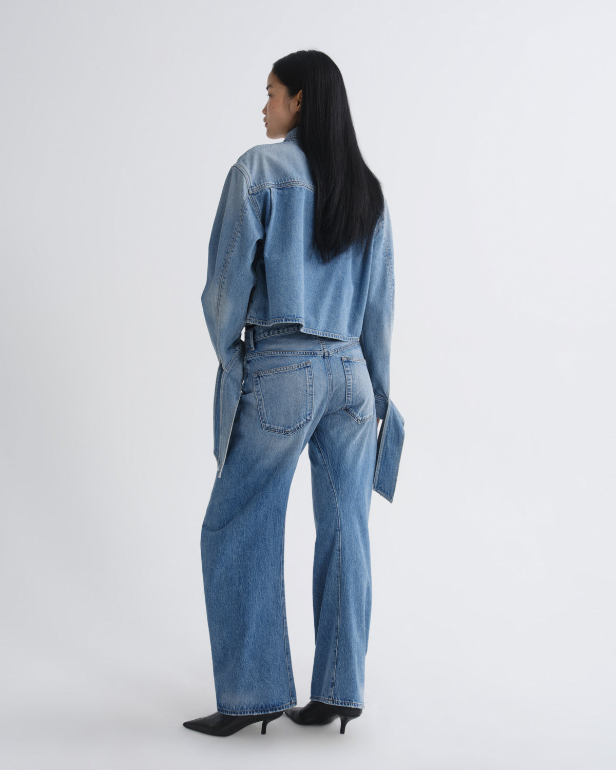 Women hewitt strap sleeve shirt index - Agolde