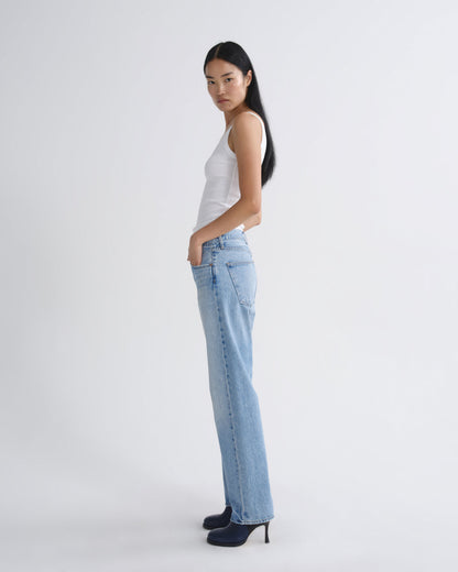 Women 90S Jean Mid Rise Loose in Stream - Agolde