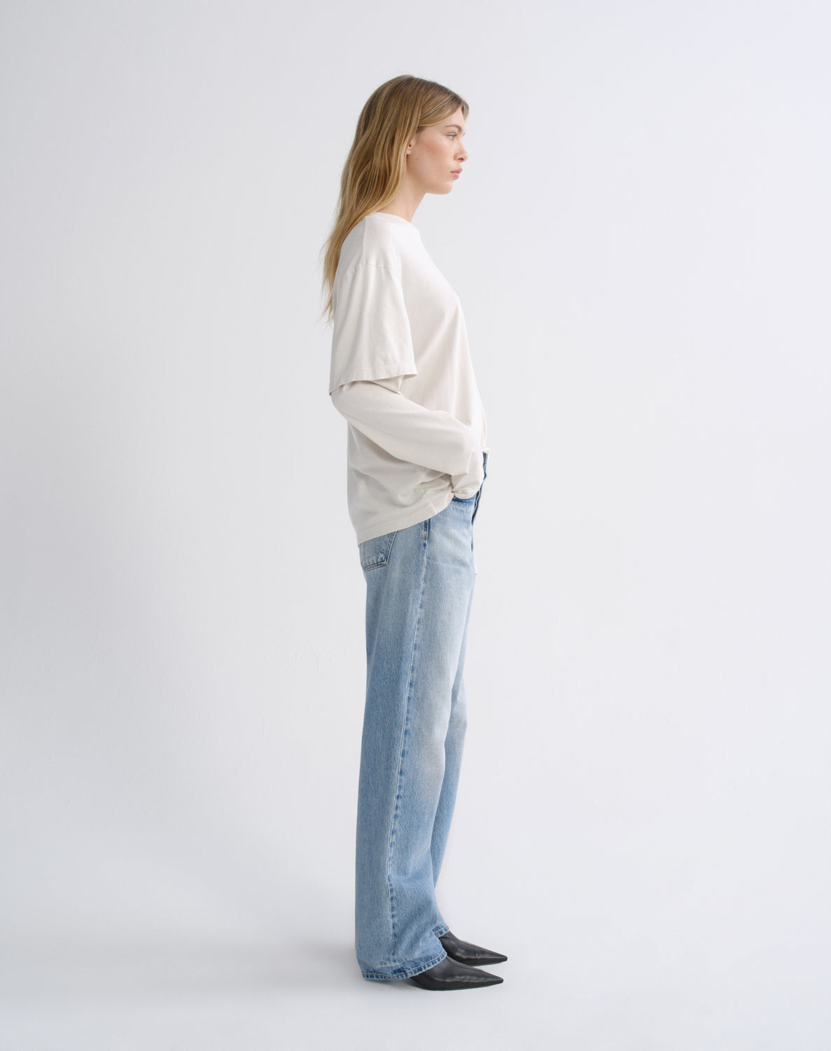 Women 90S Jean Mid Rise Loose 32 in Stream - Agolde