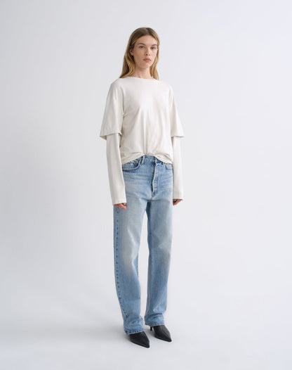 Women 90S Jean Mid Rise Loose 32 in Stream - Agolde