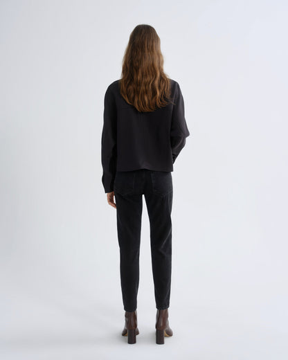 Women riley crop high rise straight track - Agolde