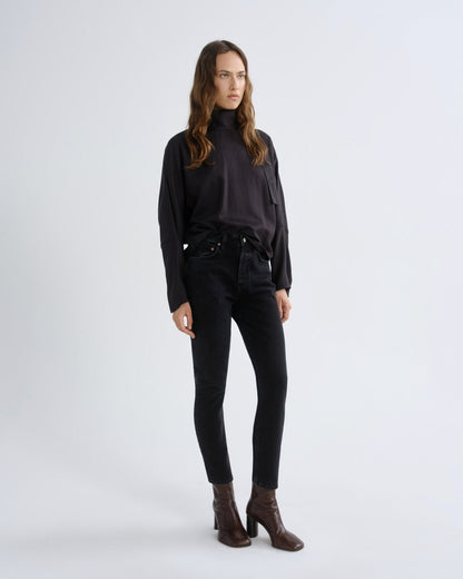 Women riley crop high rise straight track - Agolde