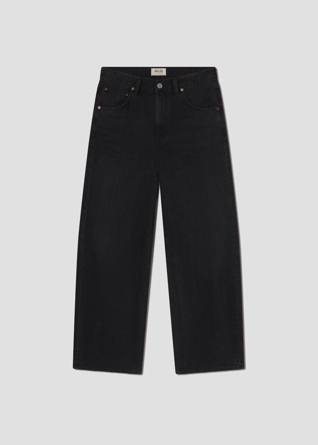 Women Low Curve Jean (Weightless) in Black Tar - Agolde