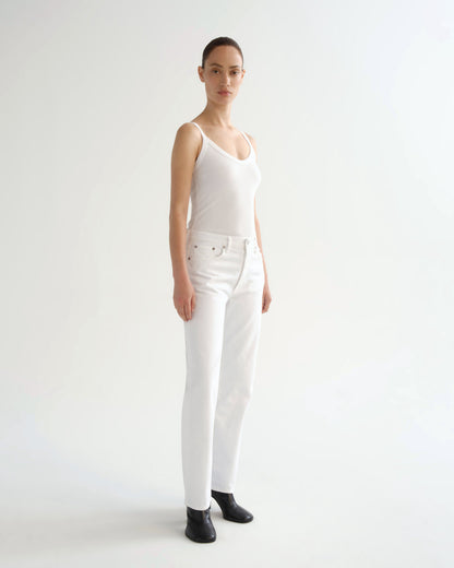 Women Lana High Rise Vintage Straight in Marshmallow - Agolde