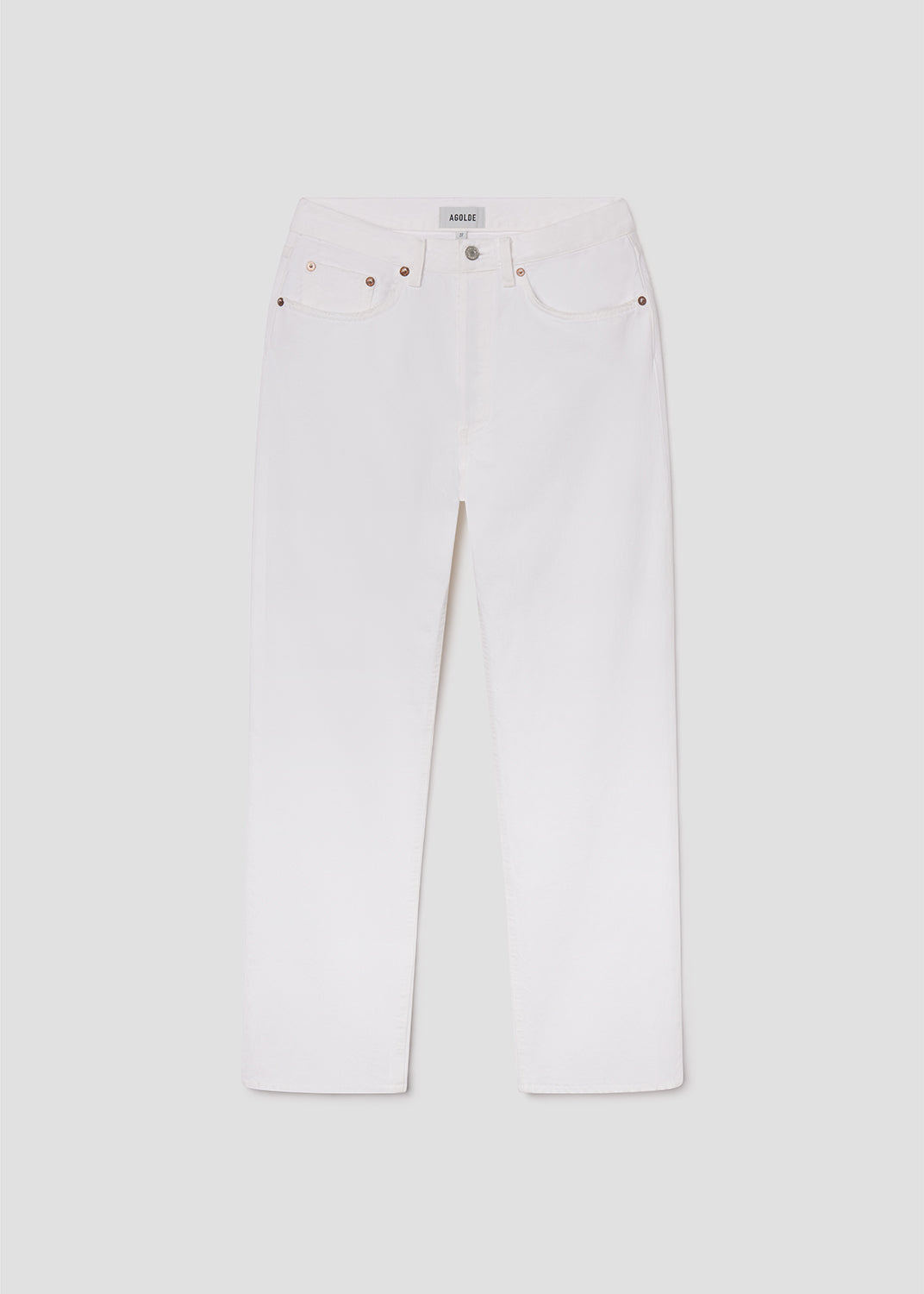 Women Lana High Rise Vintage Straight in Marshmallow - Agolde