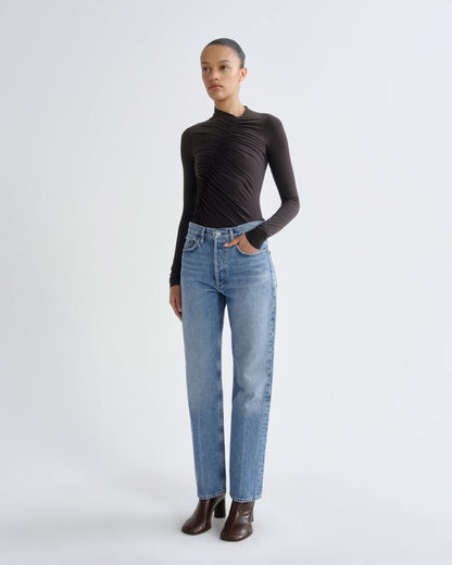 Women Lana High Rise Vintage Straight in Brink - Agolde