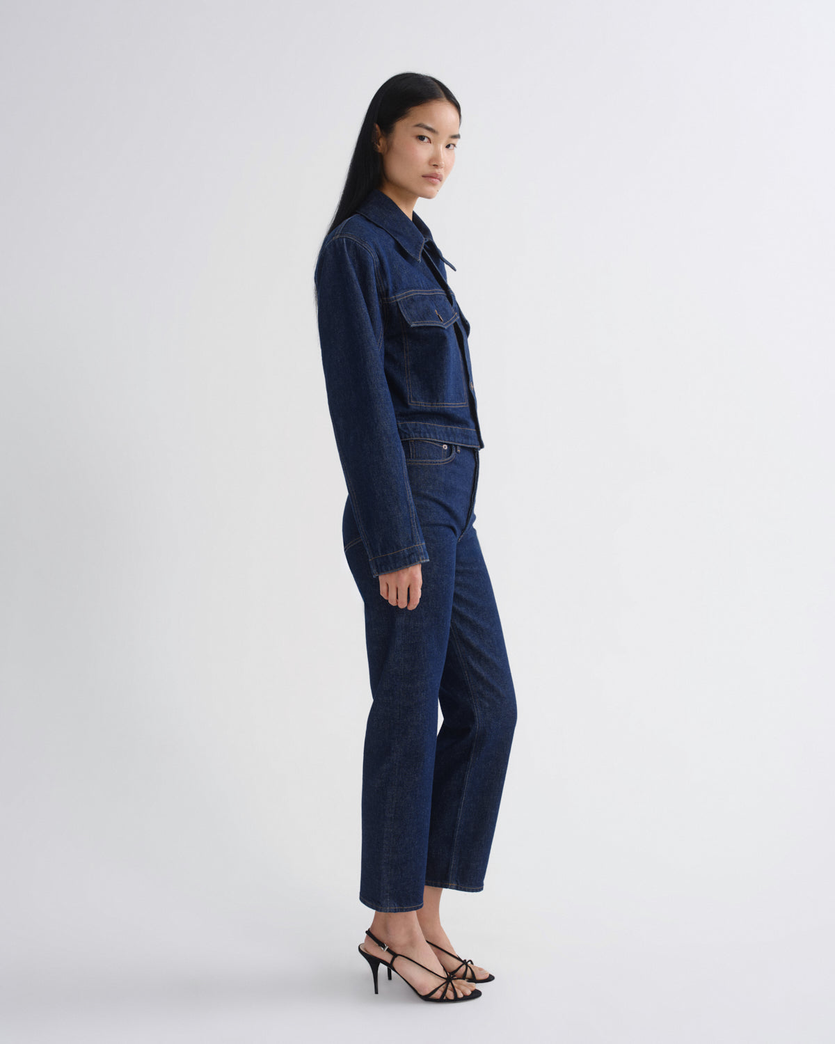 Women 90's Pinch Waist Crop (Comfort Stretch) in Reissue - Agolde