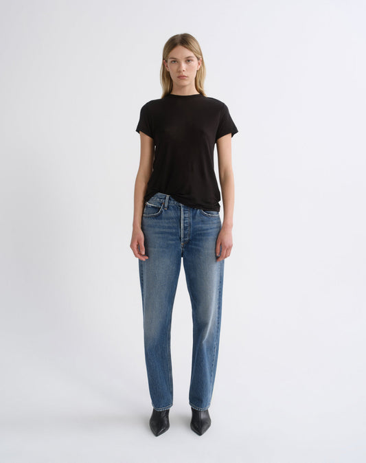 Women 90S Jean Mid Rise Loose Fit in Shrine - Agolde