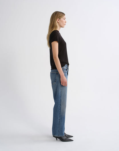 Women 90S Jean Mid Rise Loose Fit in Shrine - Agolde