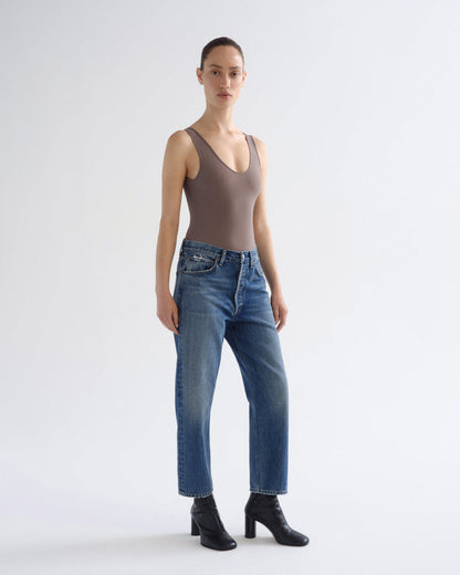 Women 90's Crop Mid Rise Straight in Bounty - Agolde