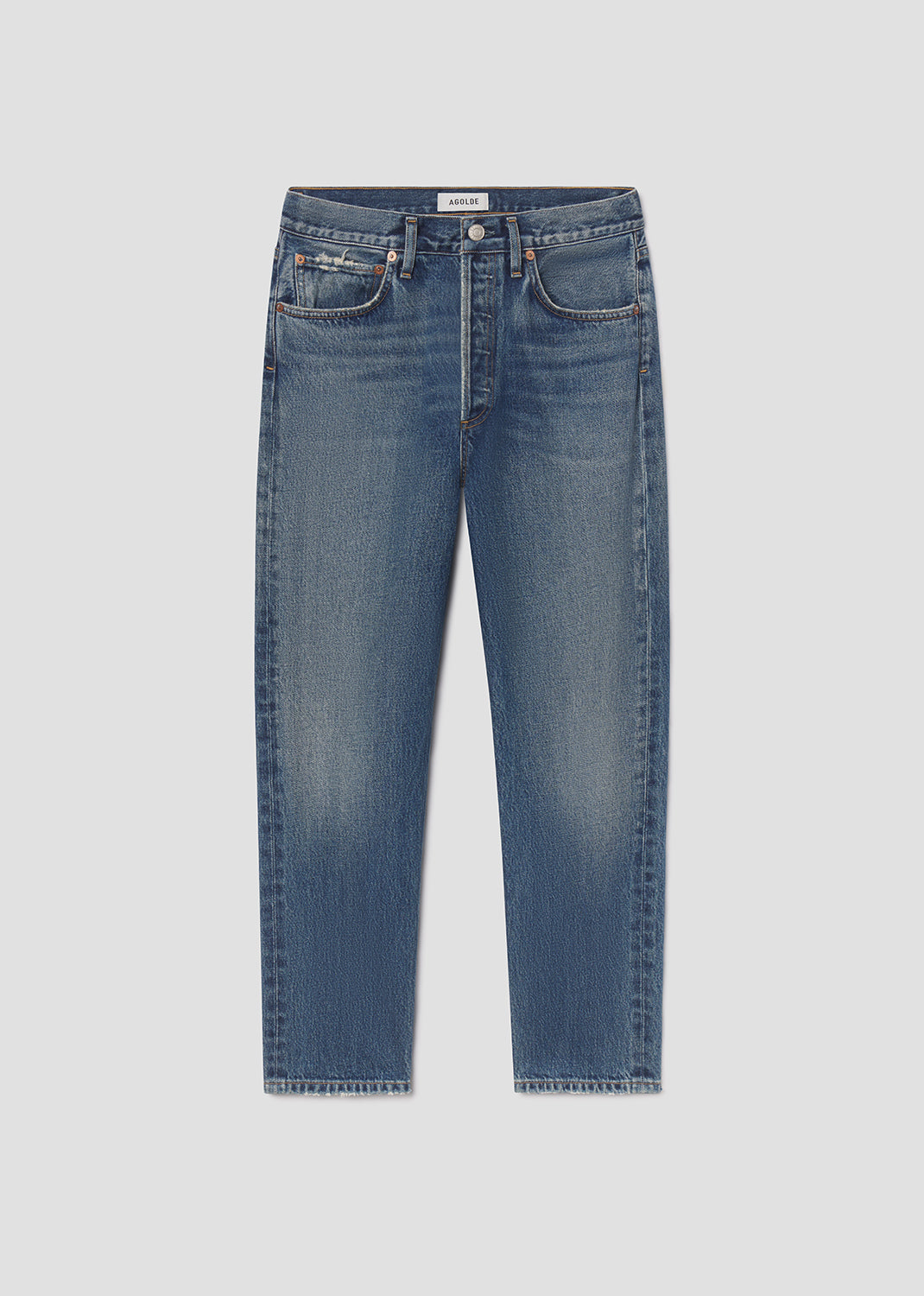 Women 90's Crop Mid Rise Straight in Bounty - Agolde