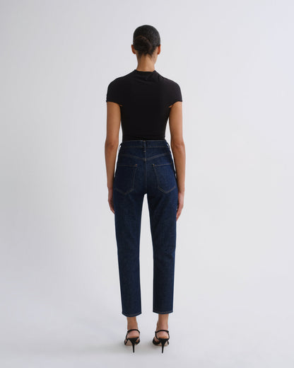 Women Riley Crop High Rise Straight in Reissue - Agolde