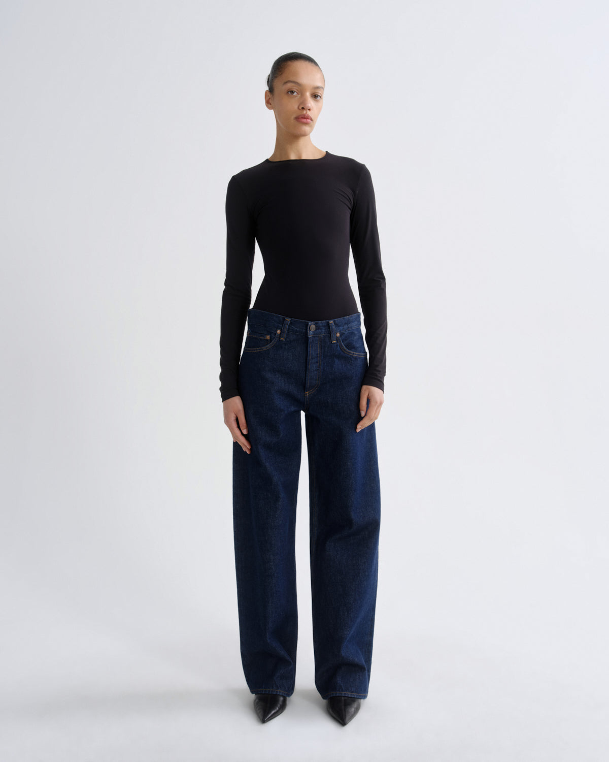 Women Arc Jean Loose Wide 32 in Rinse - Agolde