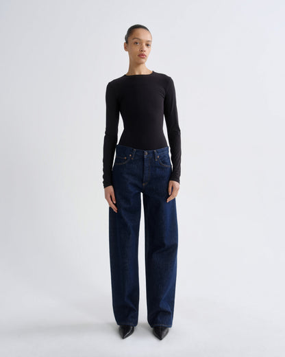 Women Arc Jean Loose Wide 32 in Rinse - Agolde