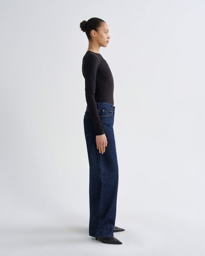 Women Arc Jean Loose Wide 32 in Rinse - Agolde