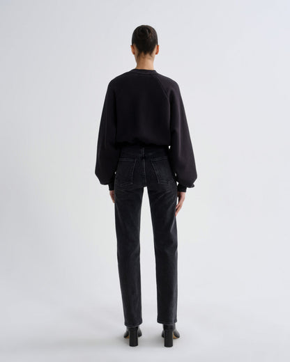 Women 90's Pinch Waist High Rise Straight Long (Weightless Stretch) in Radiu - Agolde