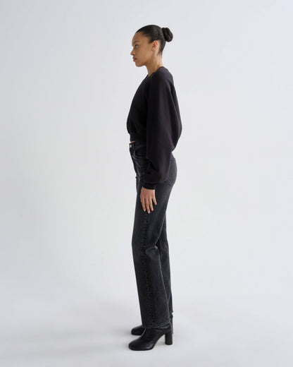 Women 90's Pinch Waist High Rise Straight Long (Weightless Stretch) in Radiu - Agolde